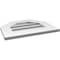 Ekena Millwork Octagonal Top Surface Mount PVC Gable Vent: Functional, w/ 3-1/2"W x 1"P Standard Frame, 20"W x 16"H GVPOT20X1601SF - alternate 4